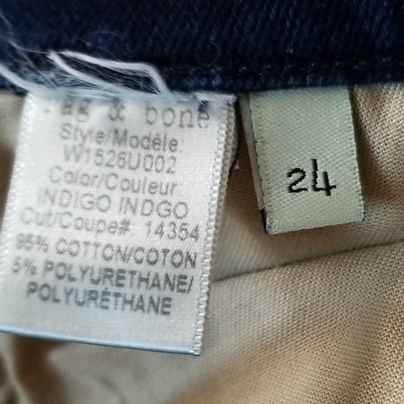 Rag & bones Capri indingo denim midrise Jeans - Picture 12 of 13